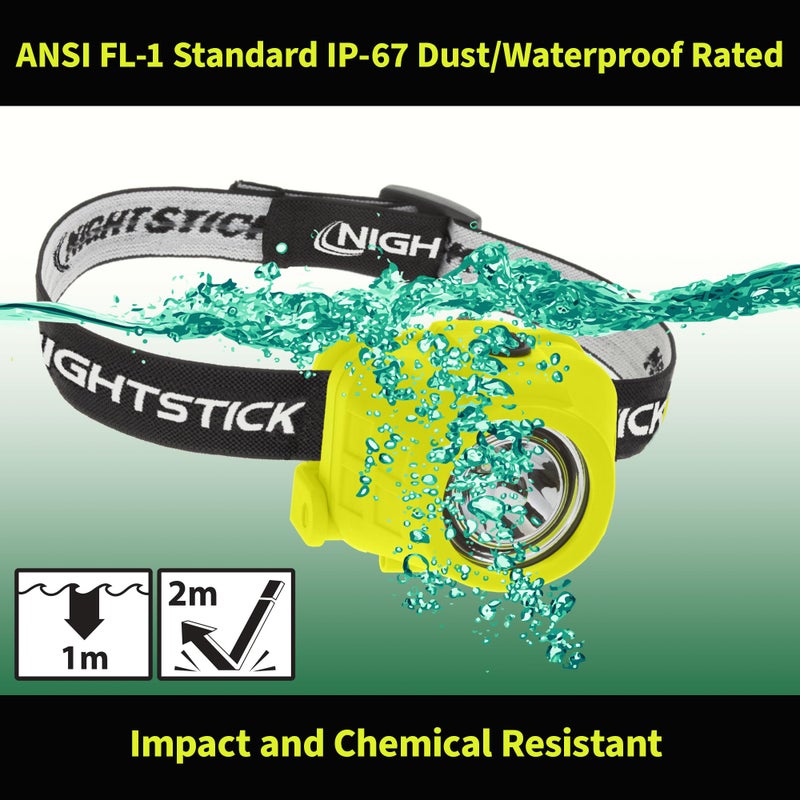 Nightstick XPP-5450G Intrinsically Safe Permissible Dual-Function Headlamp, Green 61mm - Image 5